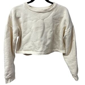 Reformation Cropped Crewneck Sweatshirt